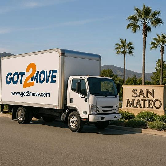 moving company van for relocations in San Mateo